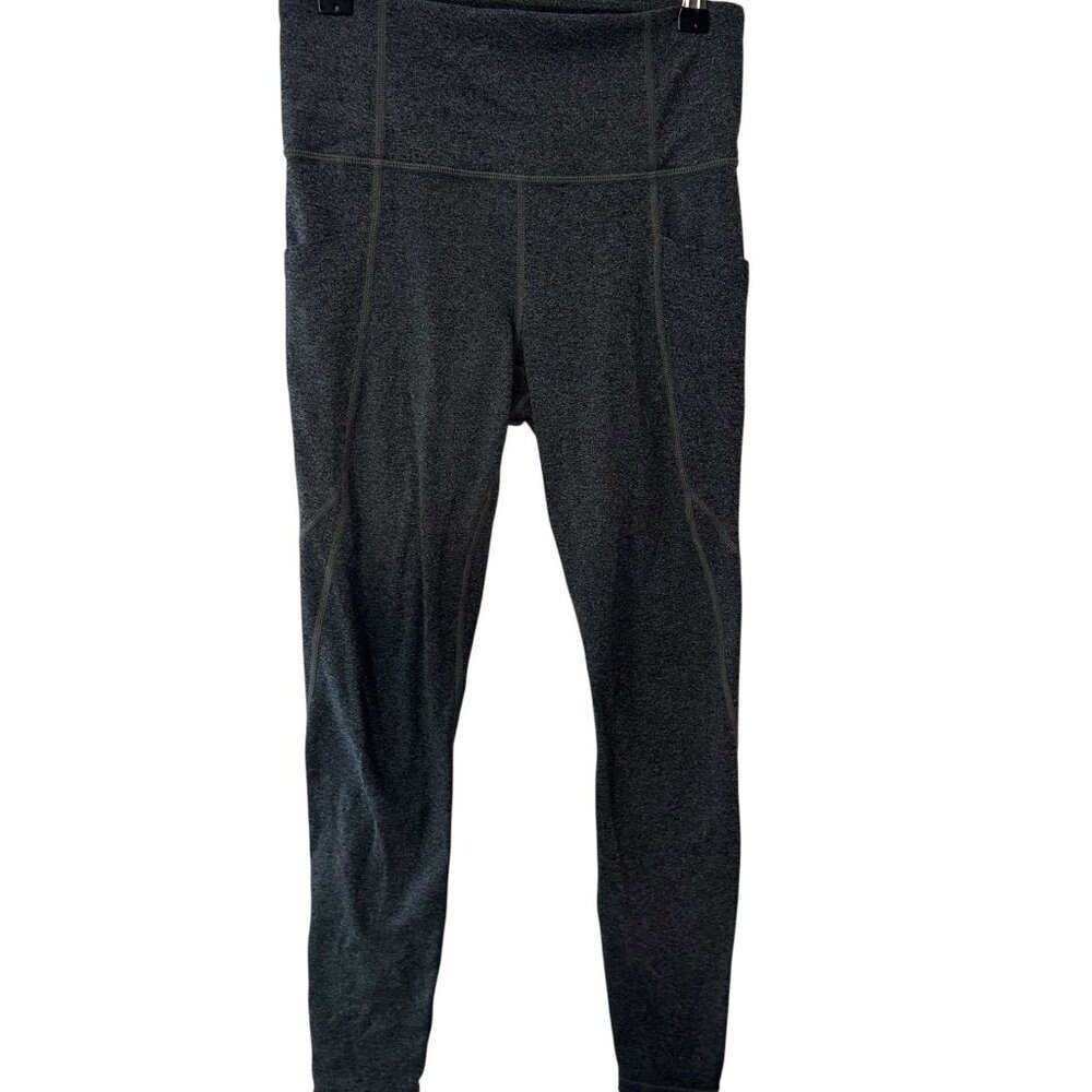 Athleta Stash Pocket Salutation Tight High Rise Legging Gray Heather S #198877